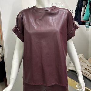 BRAND NEW SALLY LAPOINTE MULBERRY CUFFED TEE